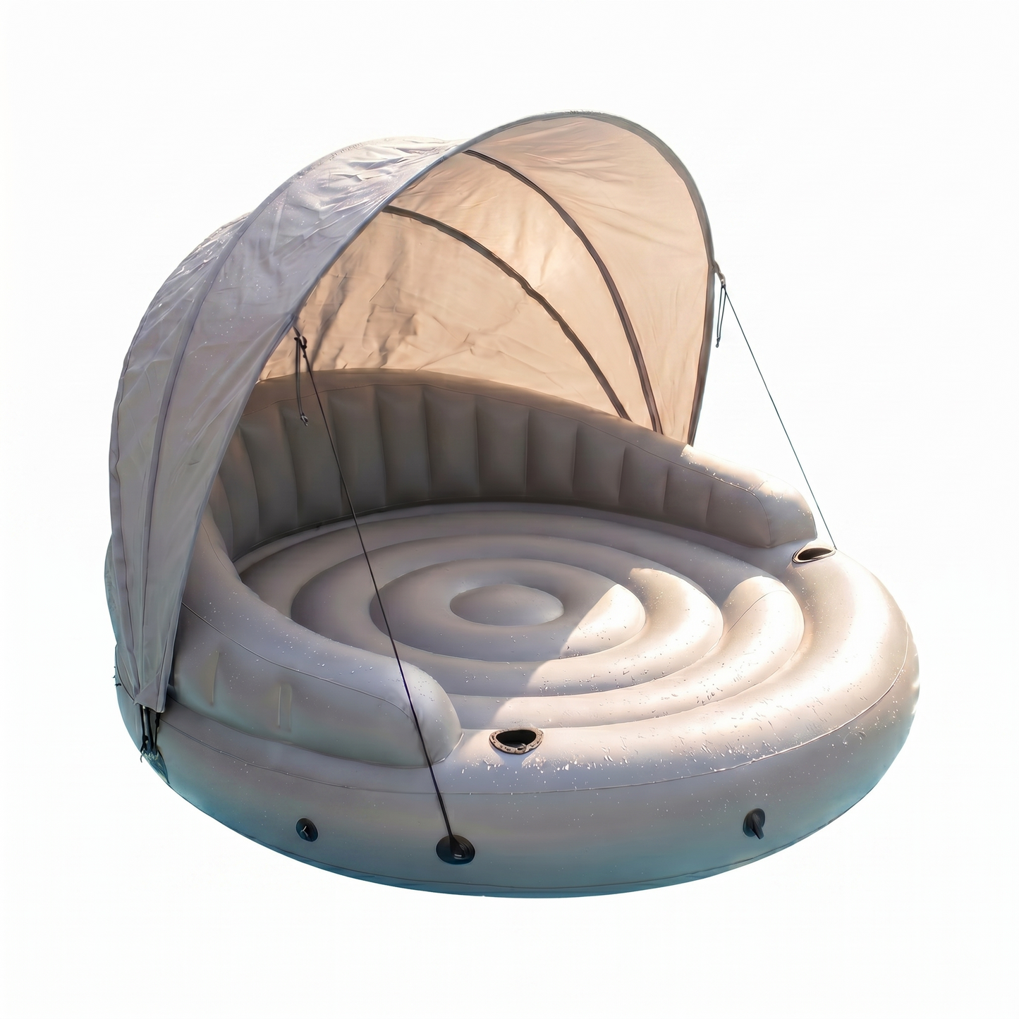 Saltea gonflabilă cu copertină de protecție solară