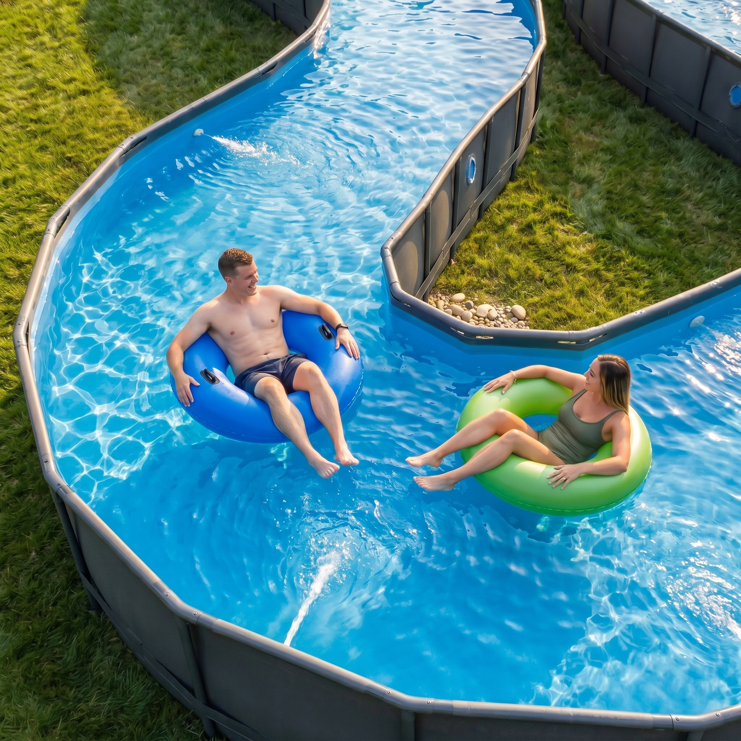 Piscină modulară Lazy River pentru grădină